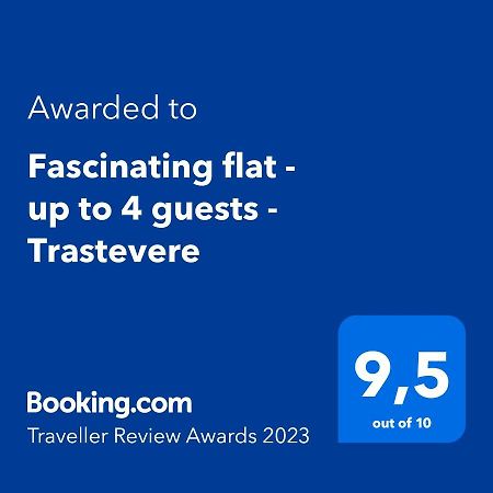Fascinating Flat - Up To 4 Guests - Trastevere Ρώμη Εξωτερικό φωτογραφία